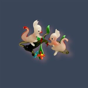 Mid-Century Handmade Blown Glass Figurine – Murano Style Vintage Art Glass